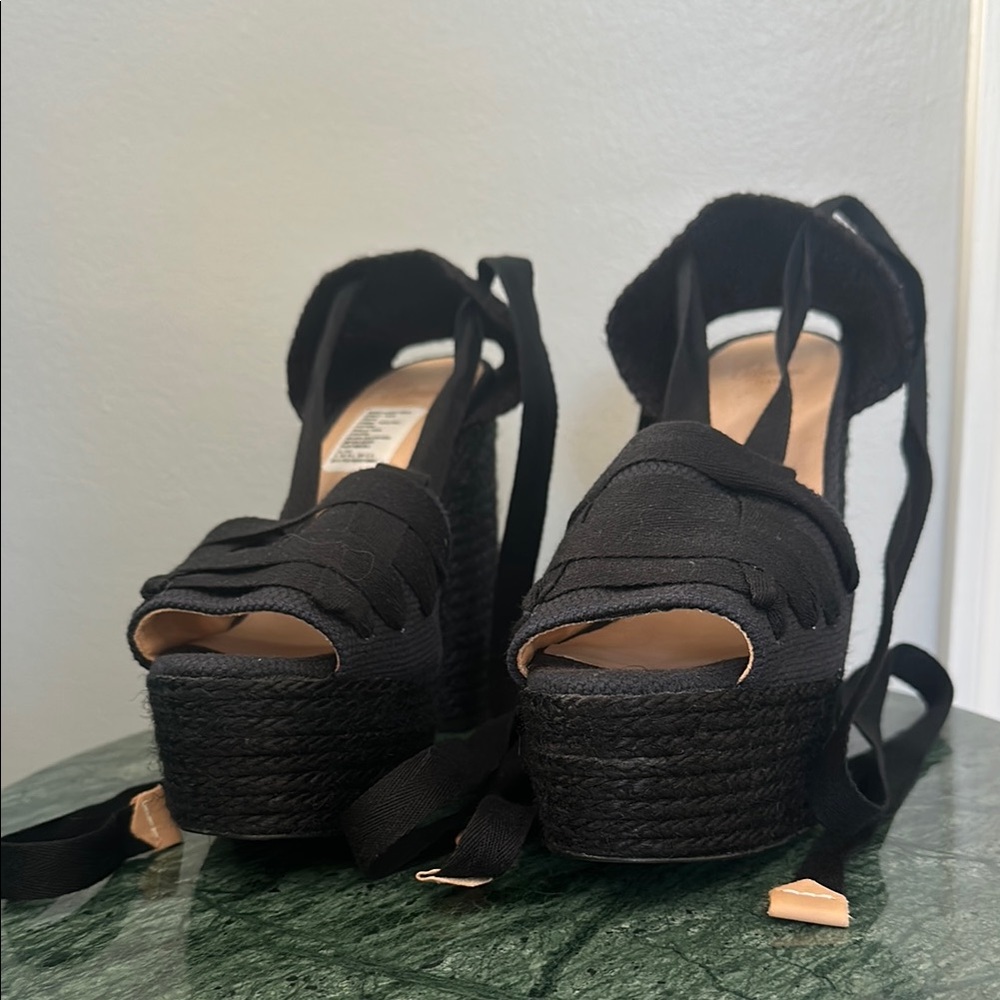 Castaner Black Platform heels